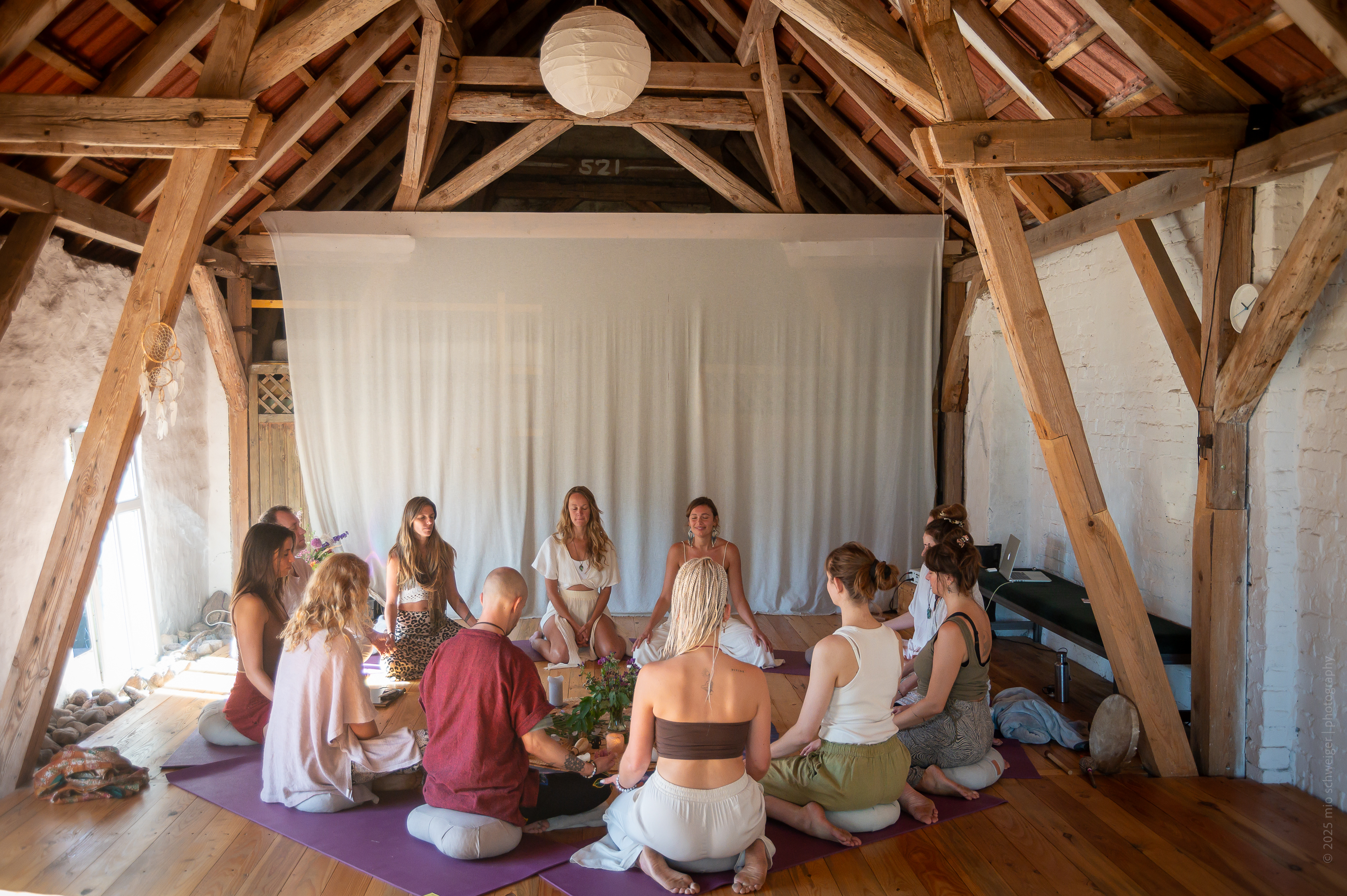 Sacred circle in Kundalini Activation Training, Genthin 2025
